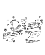 5VC56LXHAA - Interior Trim: Bezel for Mopar Image