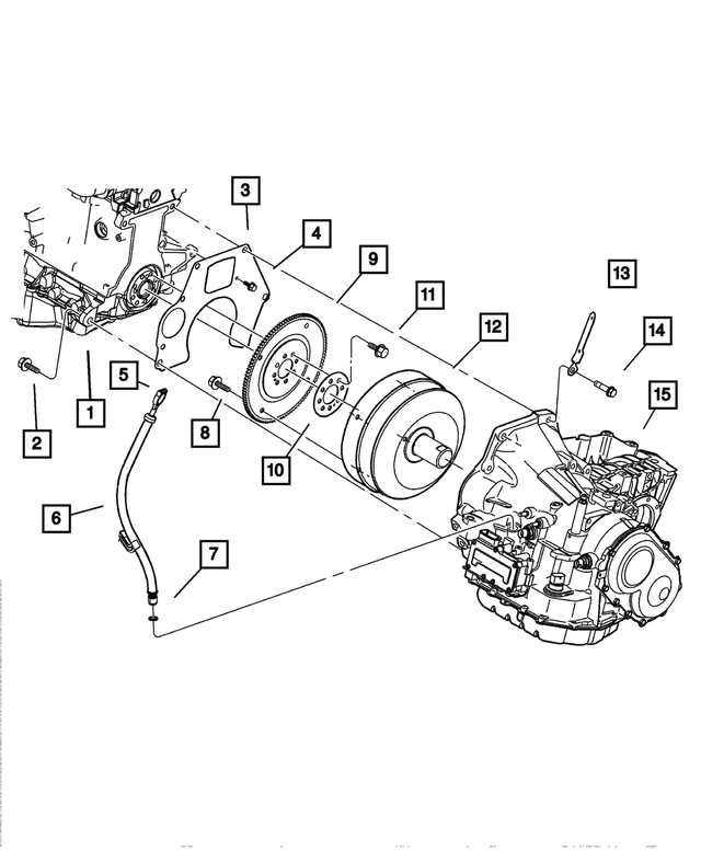 6501742 - Automatic Transaxle 4 Speed: Hex Head Screw for Mopar Image