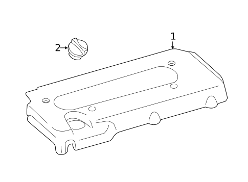 Engine Appearance Cover for 2007 Toyota Solara #0