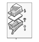 281102J200 - Engine: Air Cleaner Assembly for Kia: Borrego Image