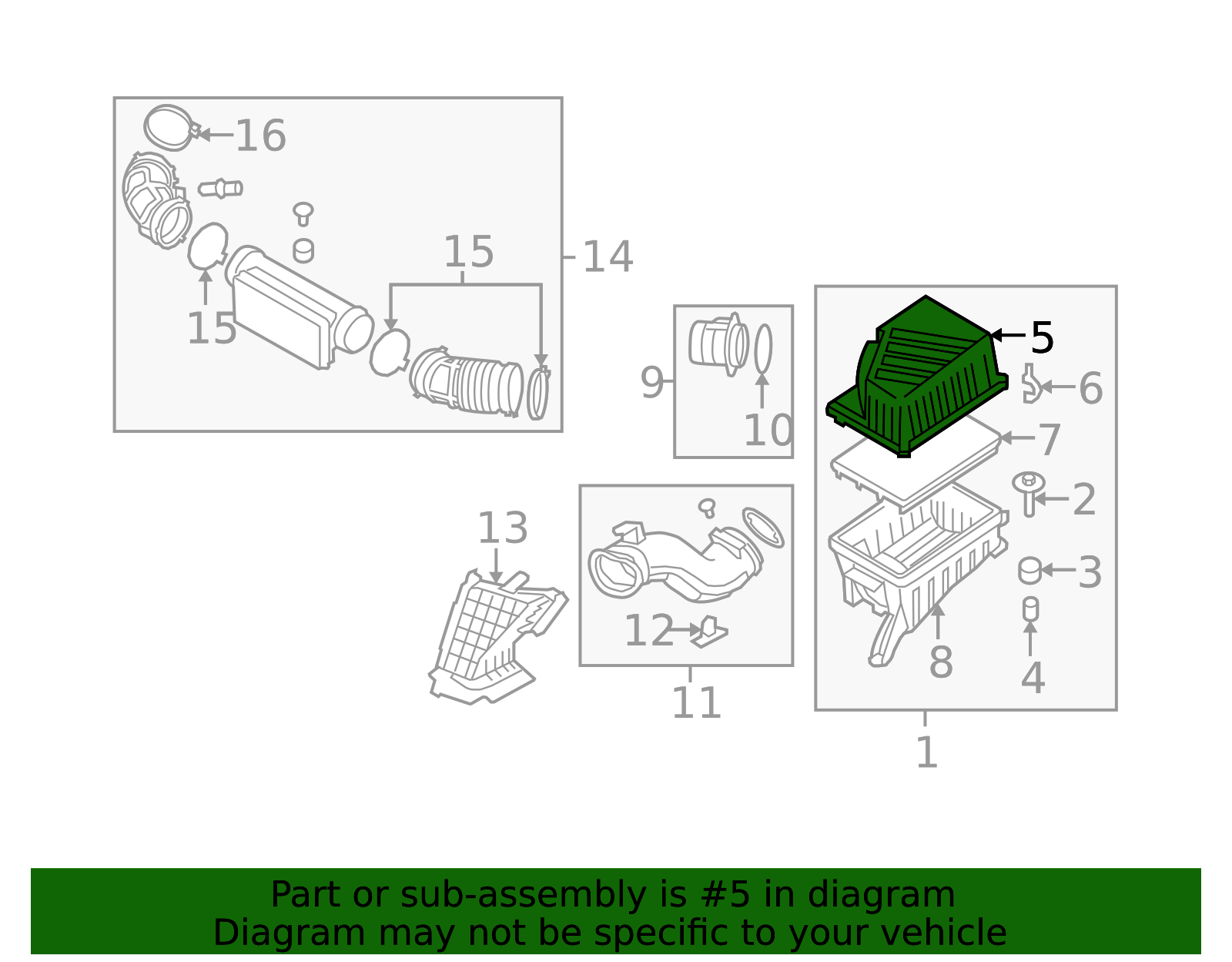 28111-2J200 - Upper Cover 2009 Kia Borrego | Kia.Parts Store