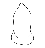 8659028000 - Body: Bumper Cover Retainer for Genesis: Electrified G80, G80, G90 | Hyundai: Accent, Azera, Elantra, Elantra Coupe, Elantra GT, Elantra N, Entourage, Equus, Genesis, Genesis Coupe, Ioniq, Ioniq 6, Santa Cruz, Santa Fe, Santa Fe Sport, Santa Fe XL, Sonata, Tiburon, Tucson, Veloster, Veracruz, XG300, XG350 Image