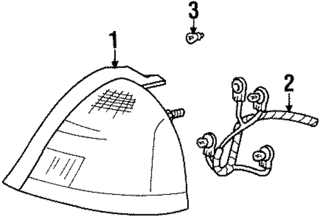 XW7Z13404BA - : Tail Light Assembly for Ford Image