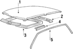 6711021200 - Body: Roof Panel for Mitsubishi Image
