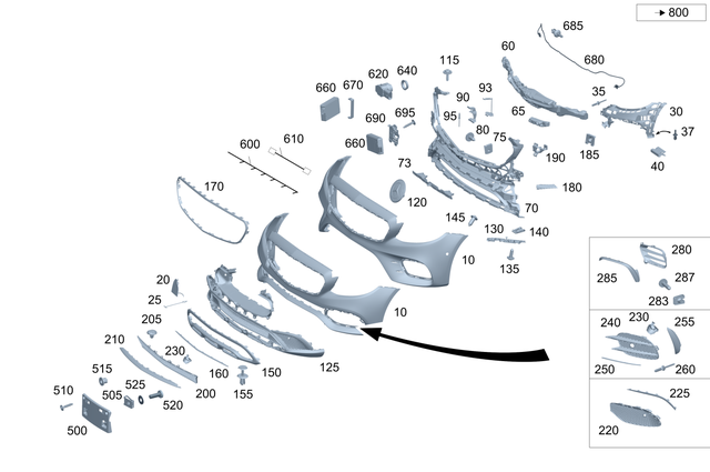 2138851605 - Detachable Parts: Trim, Bumper for Mercedes-Benz: E300, E350, E43 AMG, E53 AMG, E63 AMG S Image image