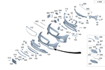 2138851705 - Detachable Parts: Trim, Bumper for Mercedes-Benz Image