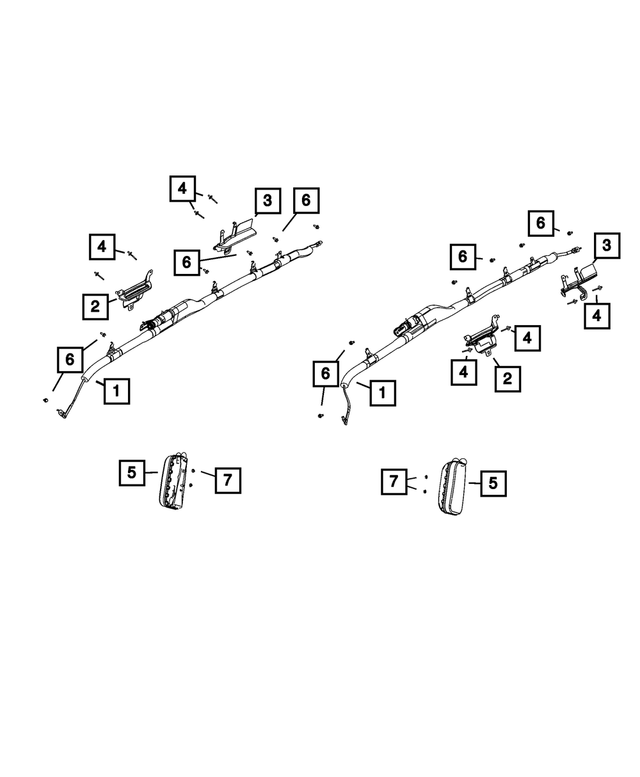 68518799AA - Restraints: Air Bag Bracket, Left for Mopar Image