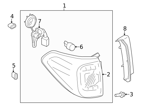 Bulbs - Chassis for 2015 INFINITI QX80 #1