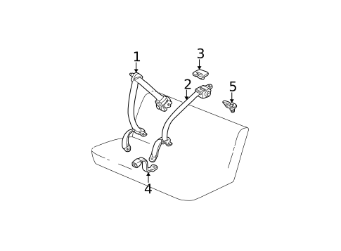Seat Belt for 2005 Pontiac Vibe #0