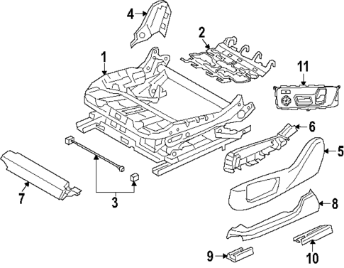 Driver Seat Components for 2025 BMW X5 #4