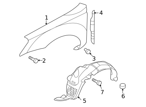 Fender & Components for 2008 Kia Optima #0