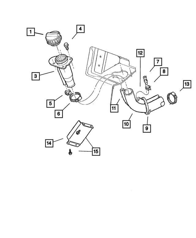 52100132AB - : Fuel Filler Vent Hose for Mopar Image