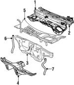 9444515 - Body: Cowl Panel for Volvo: 850 Image