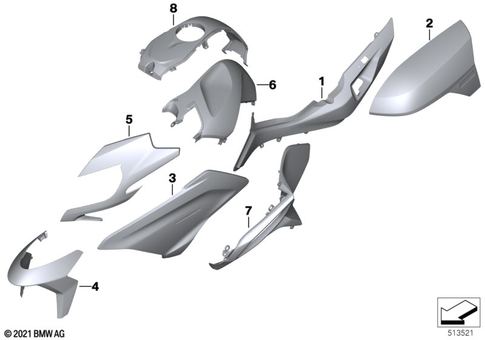 Painted Parts for 2021 BMW-Motorrad R 1250 RT #0