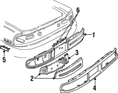 Tail Lamps for 1991 Buick Park Avenue #0