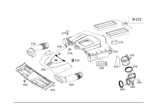 Gasoline Vehicle Air Intake for 2014 Mercedes-Benz C350 #0