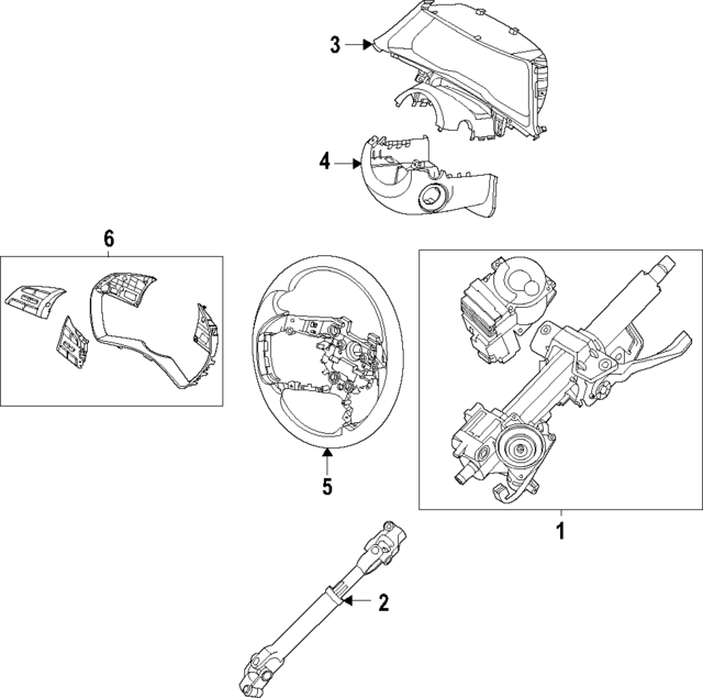 56111L1GA0YTH - : Steering Wheel for Hyundai Image