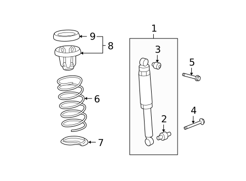 Shocks & Components for 2009 Acura MDX #1