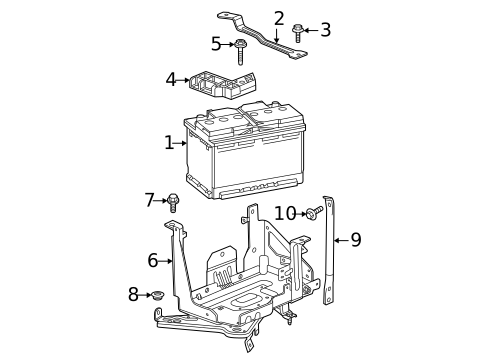 Battery & Related Components for 2025 GMC Sierra 3500 HD #0