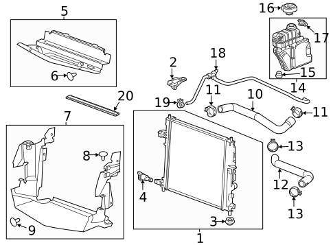 Radiators, Coolers & Related Components for 2017 Cadillac ATS #0