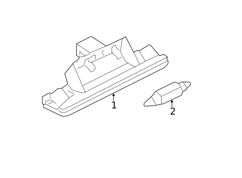 License Lamps for 2004 Audi A8 Quattro #0