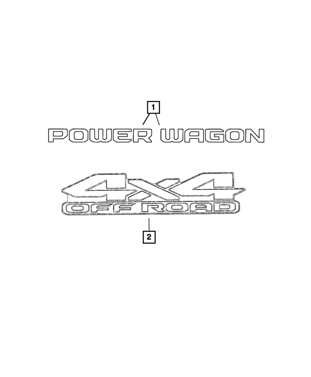 6NJ94HA9AA - Exterior Ornamentation: Tailgate Decal for Mopar Image image