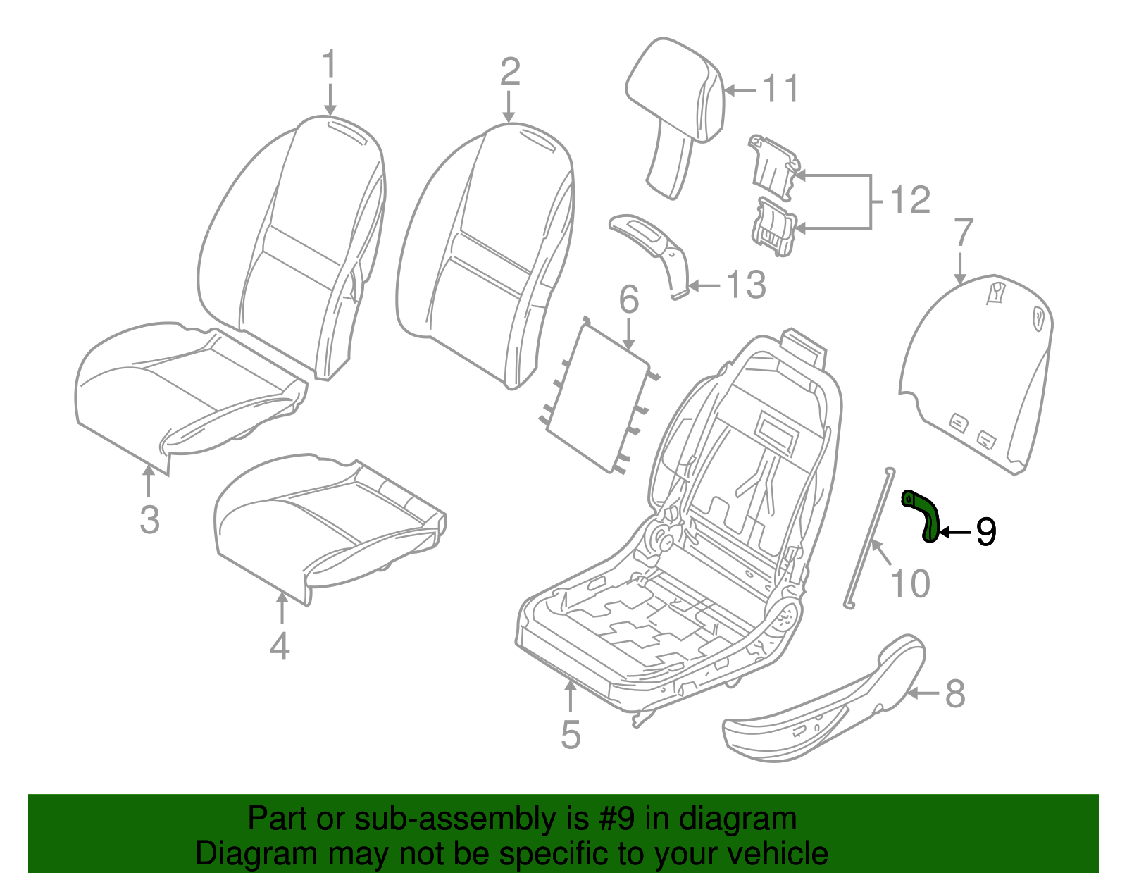 Recline Adjuster - BMW (52-10-7-027-206)