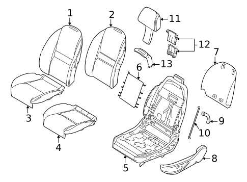 Seat Components for 2000 BMW Z8 #0