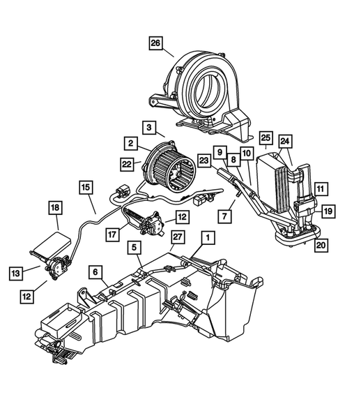 Air Conditioner and Heater Units for 2001 Dodge Durango #1