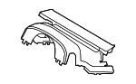 LB5Z3530AC - Steering: Upper Column Cover for Ford: Explorer, Police Interceptor Utility Image