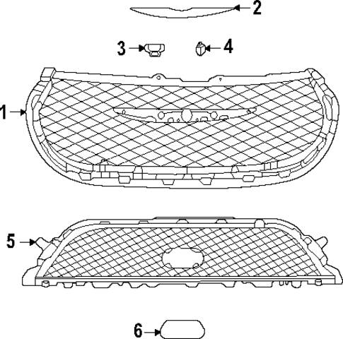 Grille & Components for 2022 Chrysler Pacifica #0