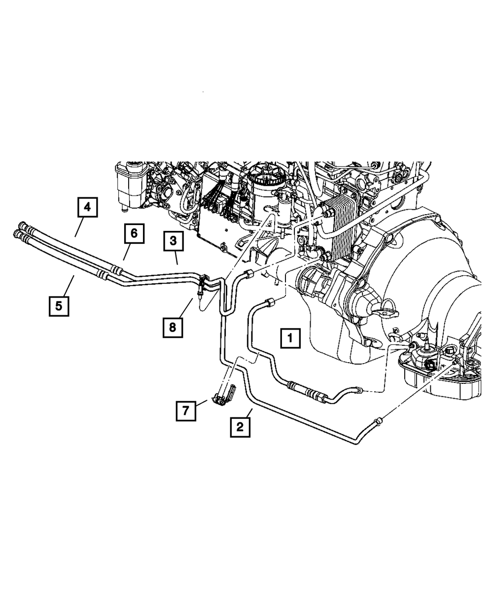 52028918AE - Oil Cooler Tube, Return 2003-2004 Dodge | The Official ...