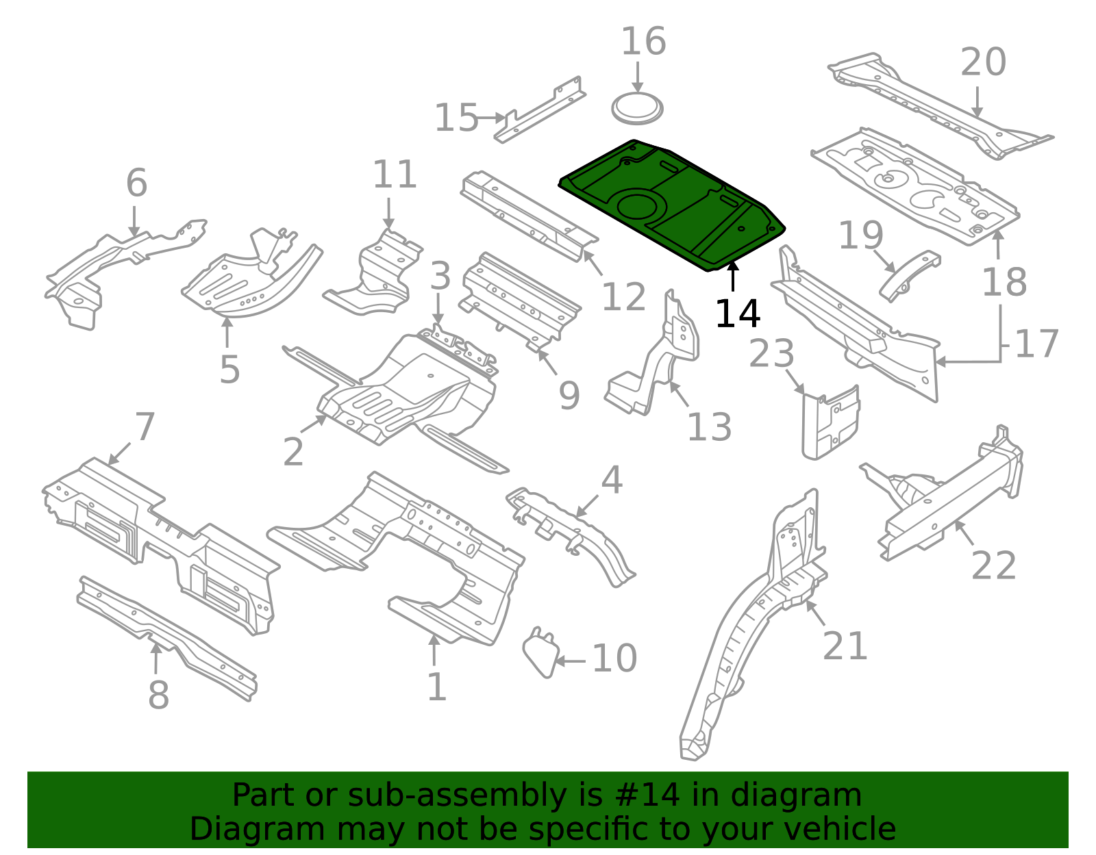 Luggage Compartment - Porsche (9J1-801-553-Y-GRV)