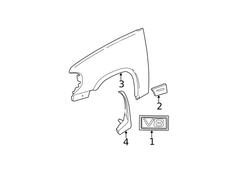 Exterior Trim - Fender for 2005 Ford Explorer #0