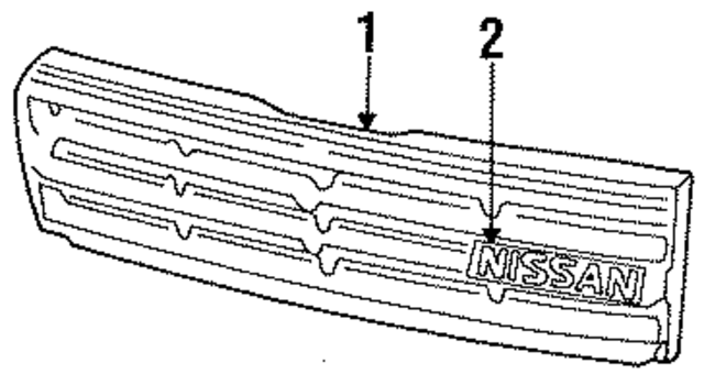 6231238E00 - : Grille for Nissan Image