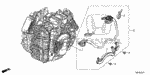 282115J4000 - Transmission - Automatic: HOLDER, TRANSMISSION HARNESS for Honda Image