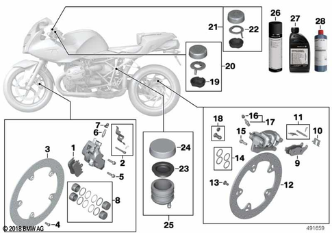 Brake Service for 2005 BMW-Motorrad R 1200 S #0