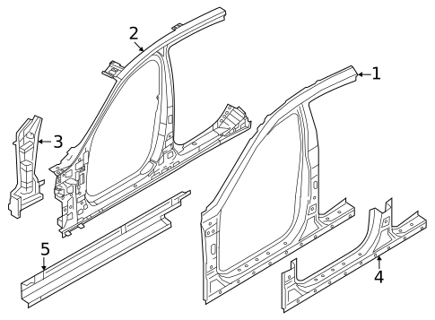 Hinge Pillar for 2023 Genesis G90 #0