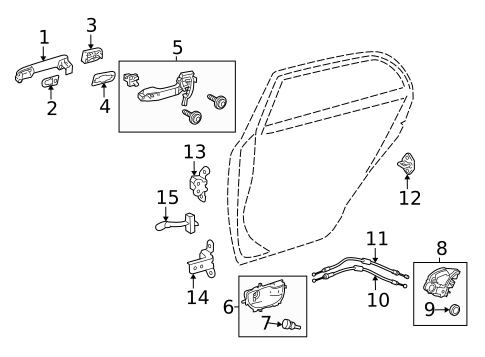 Rear Door for 2018 Toyota Corolla #0