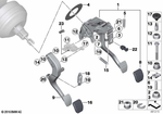 35006895677 - Pedals: Pedal Assembly with Brake Pedal for BMW Image