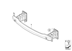 51117178599 - : Carrier, Bumper Front for BMW Image