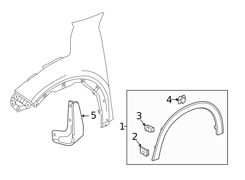 Exterior Trim - Fender for 2019 Honda HR-V #0