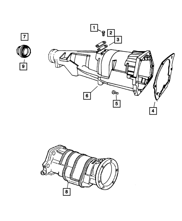 2801398 - Automatic Transmission 4 Speed: Transmission Gasket for Mopar Image