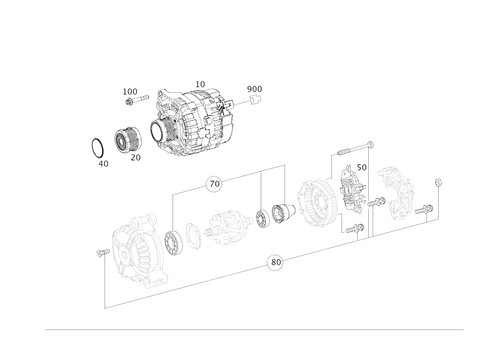 Alternator for 2015 Mercedes-Benz GLA250 #0