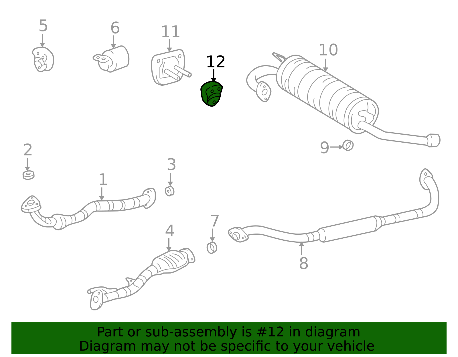 Exhaust System Hanger 17565-74420 | Toyota Parts Center