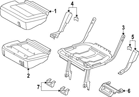 Rear Seat Components for 2021 Ford Bronco #4