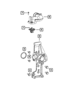 68725000AA - : Water Inlet Connector for Mopar Image