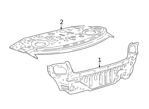 Rear Body for 2000 Hyundai Accent #0
