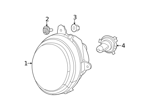 Headlamp Components for 2014 Jeep Patriot #0