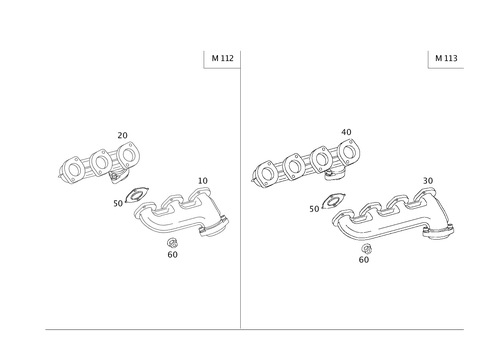 Exhaust Manifold for 2000 Mercedes-Benz E430 #0